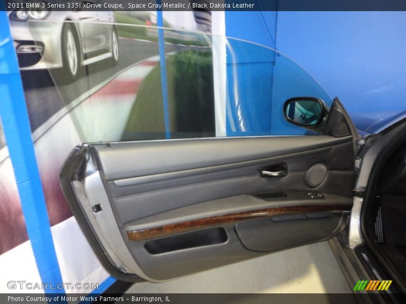 Space Gray Metallic / Black Dakota Leather 2011 BMW 3 Series 335i xDrive Coupe