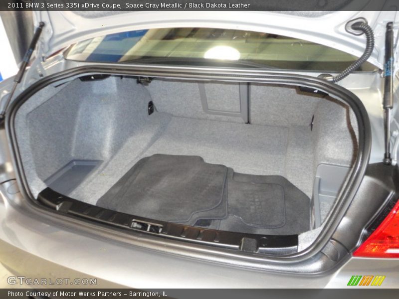 Space Gray Metallic / Black Dakota Leather 2011 BMW 3 Series 335i xDrive Coupe