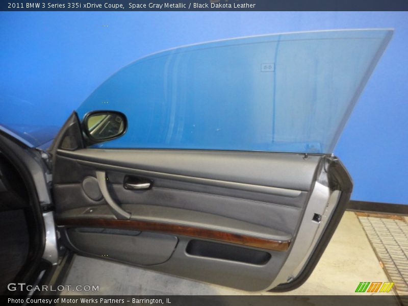 Space Gray Metallic / Black Dakota Leather 2011 BMW 3 Series 335i xDrive Coupe