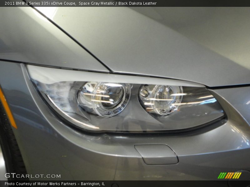 Space Gray Metallic / Black Dakota Leather 2011 BMW 3 Series 335i xDrive Coupe