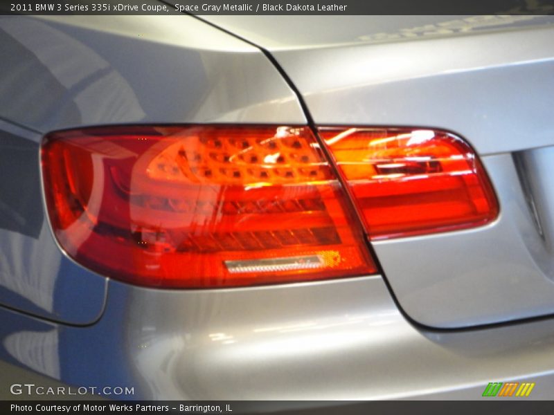 Space Gray Metallic / Black Dakota Leather 2011 BMW 3 Series 335i xDrive Coupe