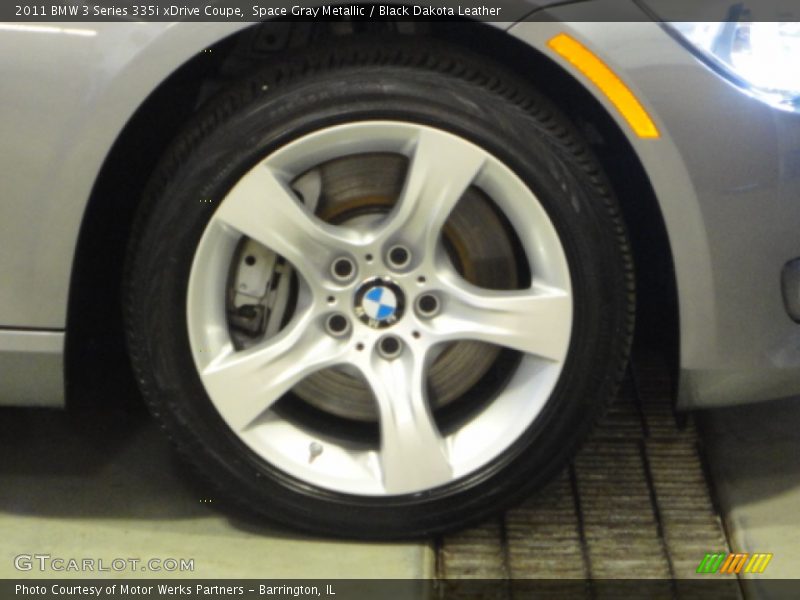 Space Gray Metallic / Black Dakota Leather 2011 BMW 3 Series 335i xDrive Coupe