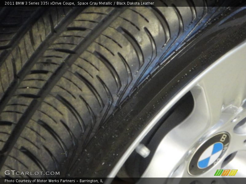 Space Gray Metallic / Black Dakota Leather 2011 BMW 3 Series 335i xDrive Coupe