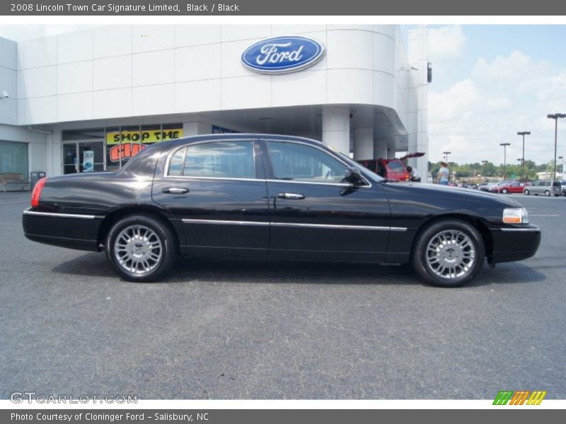 Black / Black 2008 Lincoln Town Car Signature Limited