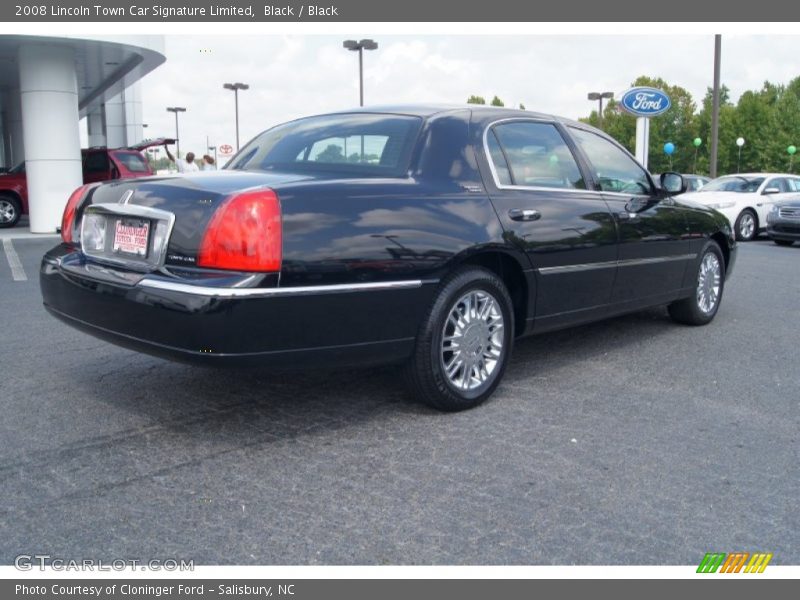 Black / Black 2008 Lincoln Town Car Signature Limited