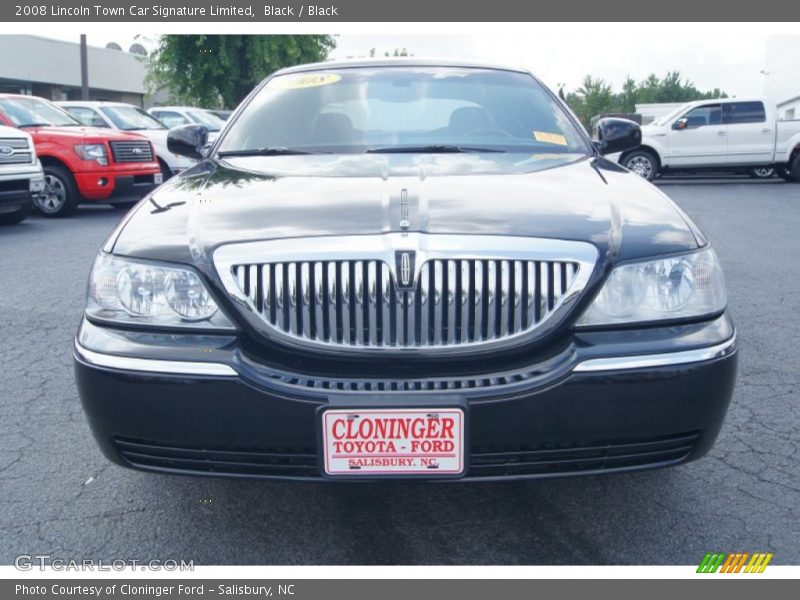 Black / Black 2008 Lincoln Town Car Signature Limited