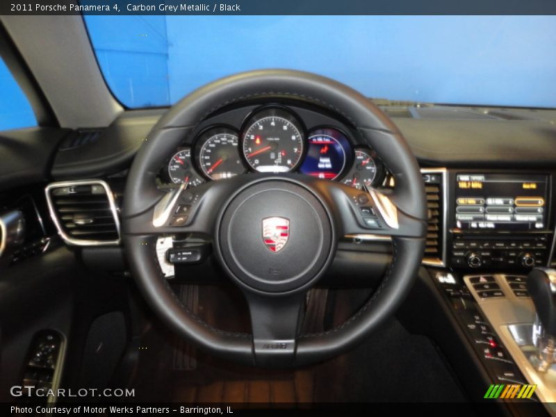 Carbon Grey Metallic / Black 2011 Porsche Panamera 4