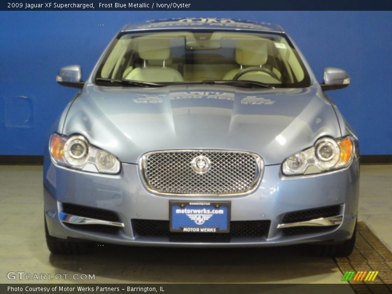 Frost Blue Metallic / Ivory/Oyster 2009 Jaguar XF Supercharged