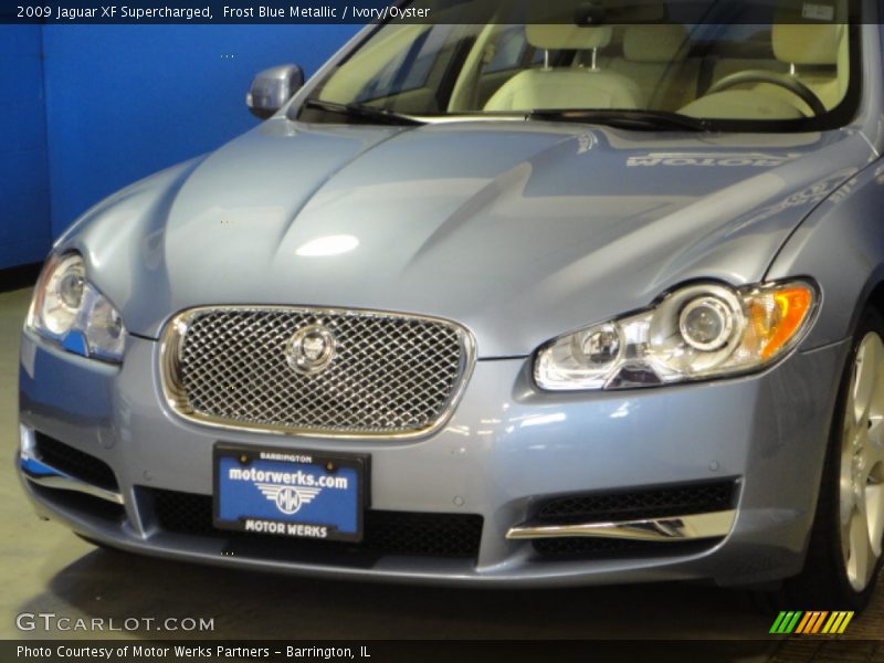 Frost Blue Metallic / Ivory/Oyster 2009 Jaguar XF Supercharged