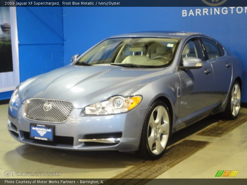 Frost Blue Metallic / Ivory/Oyster 2009 Jaguar XF Supercharged