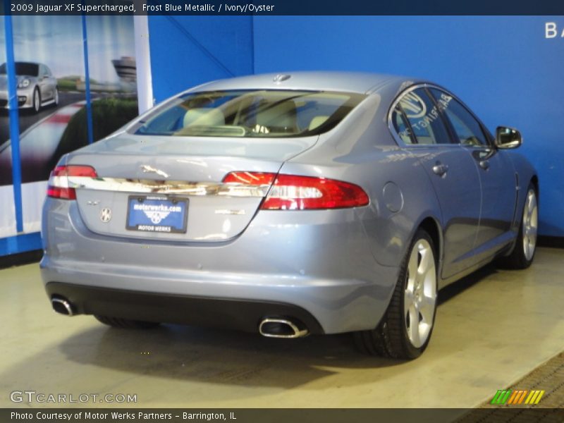 Frost Blue Metallic / Ivory/Oyster 2009 Jaguar XF Supercharged