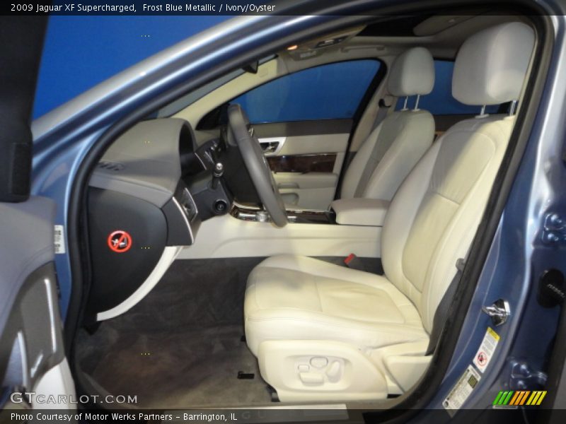 Frost Blue Metallic / Ivory/Oyster 2009 Jaguar XF Supercharged