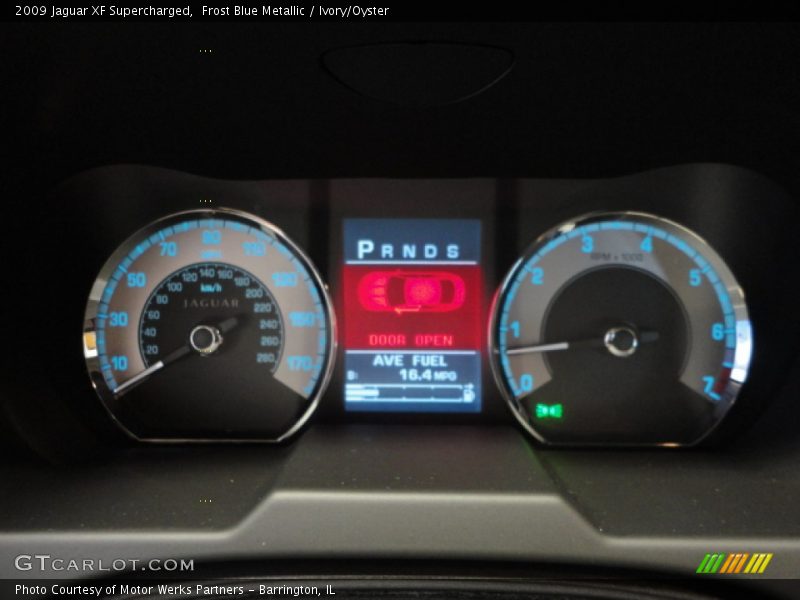 Frost Blue Metallic / Ivory/Oyster 2009 Jaguar XF Supercharged