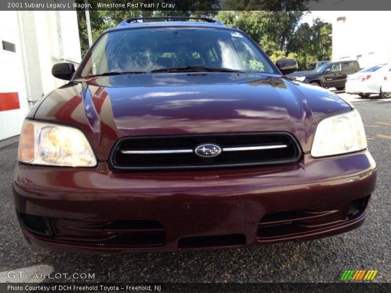 Winestone Red Pearl / Gray 2001 Subaru Legacy L Wagon