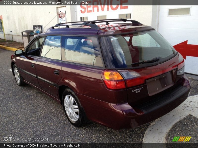 Winestone Red Pearl / Gray 2001 Subaru Legacy L Wagon