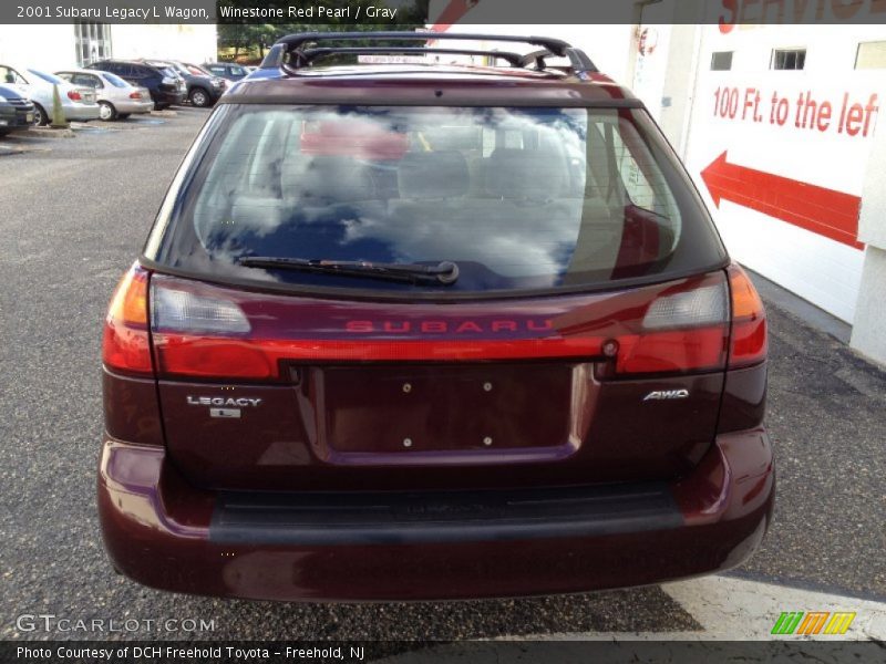 Winestone Red Pearl / Gray 2001 Subaru Legacy L Wagon