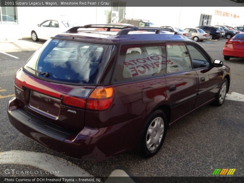 Winestone Red Pearl / Gray 2001 Subaru Legacy L Wagon