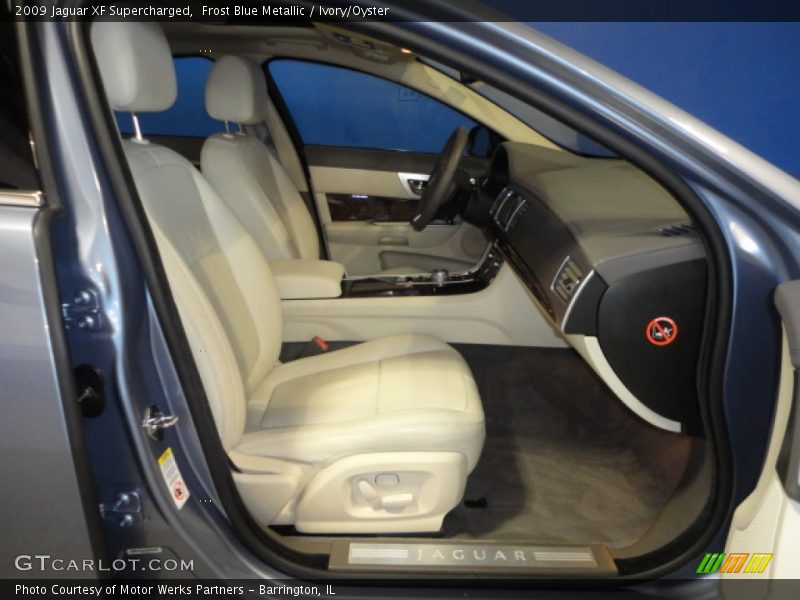 Frost Blue Metallic / Ivory/Oyster 2009 Jaguar XF Supercharged