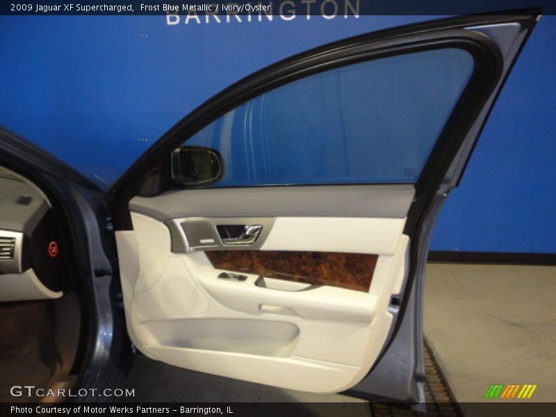 Frost Blue Metallic / Ivory/Oyster 2009 Jaguar XF Supercharged
