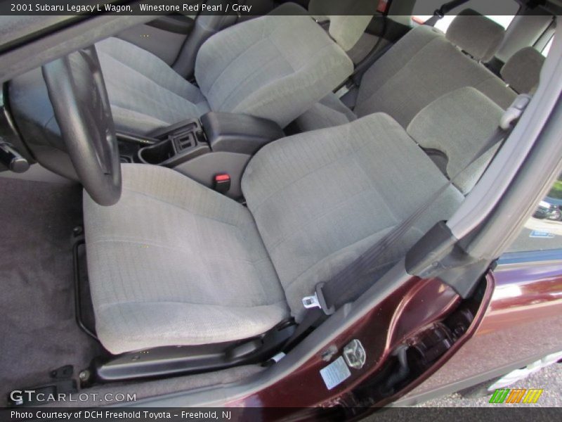 Winestone Red Pearl / Gray 2001 Subaru Legacy L Wagon