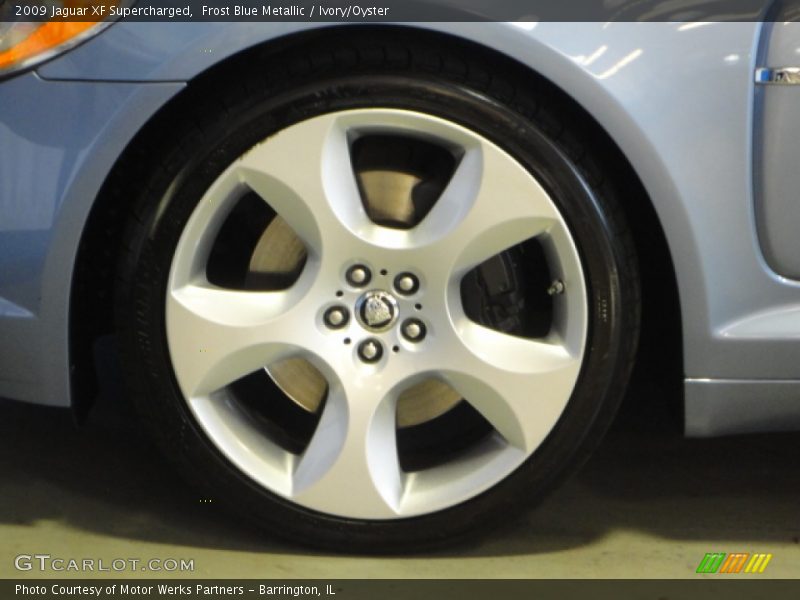 Frost Blue Metallic / Ivory/Oyster 2009 Jaguar XF Supercharged