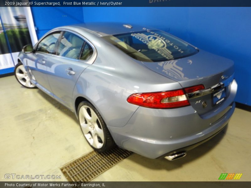 Frost Blue Metallic / Ivory/Oyster 2009 Jaguar XF Supercharged