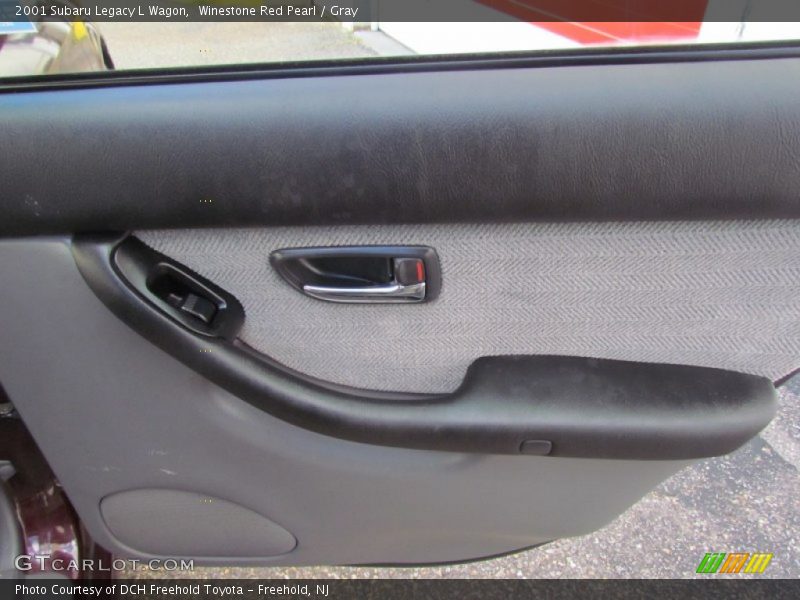 Winestone Red Pearl / Gray 2001 Subaru Legacy L Wagon