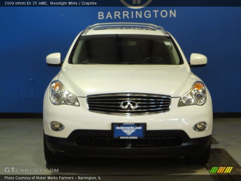 Moonlight White / Graphite 2009 Infiniti EX 35 AWD