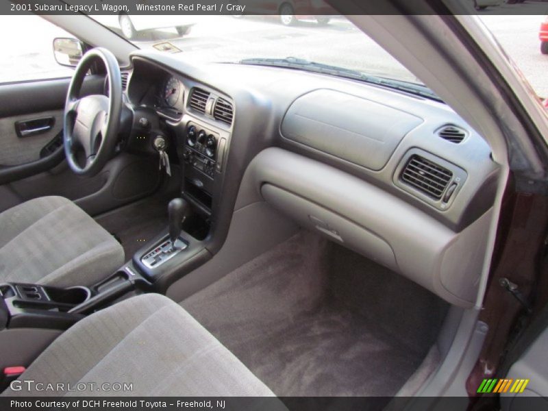 Winestone Red Pearl / Gray 2001 Subaru Legacy L Wagon