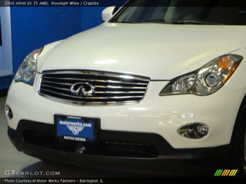 Moonlight White / Graphite 2009 Infiniti EX 35 AWD