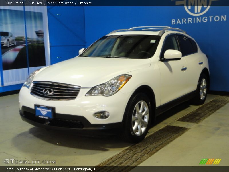 Moonlight White / Graphite 2009 Infiniti EX 35 AWD