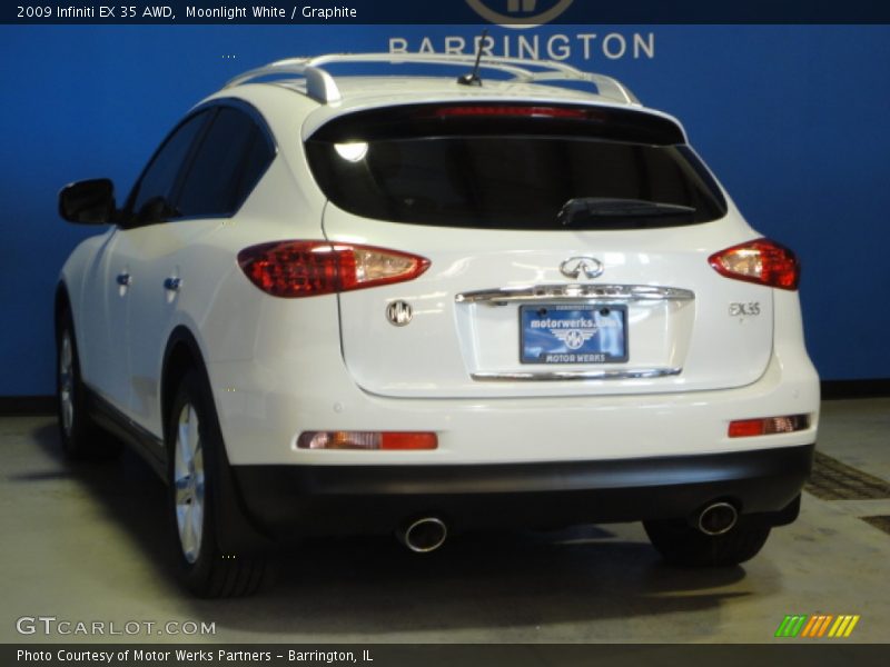 Moonlight White / Graphite 2009 Infiniti EX 35 AWD