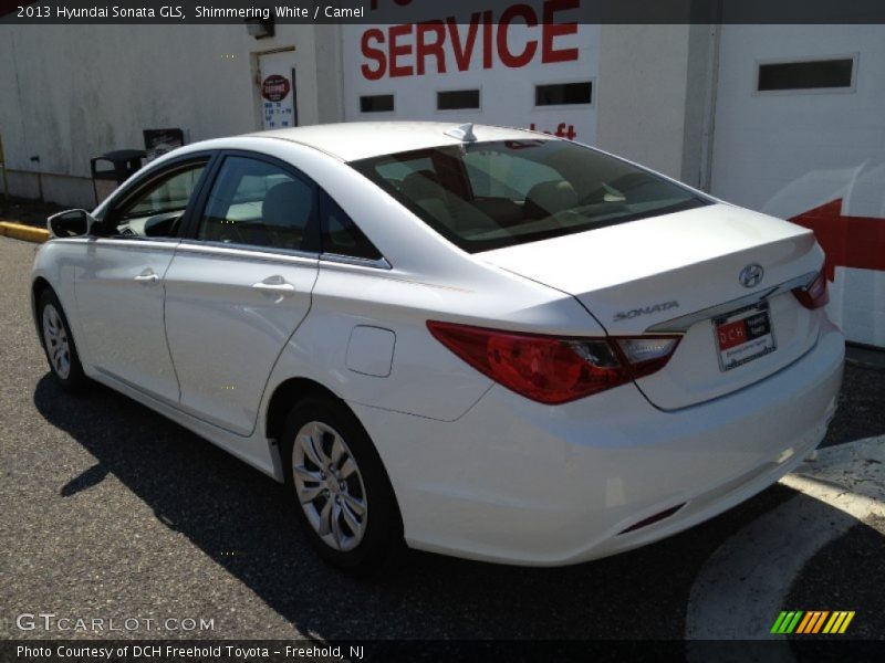 Shimmering White / Camel 2013 Hyundai Sonata GLS