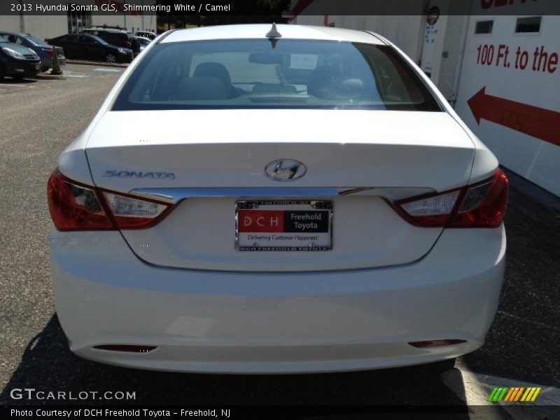 Shimmering White / Camel 2013 Hyundai Sonata GLS