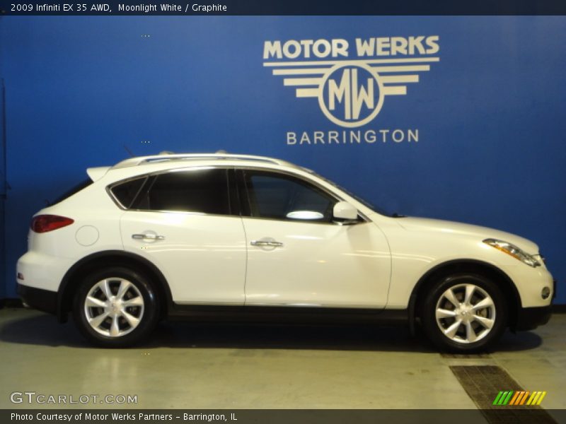 Moonlight White / Graphite 2009 Infiniti EX 35 AWD