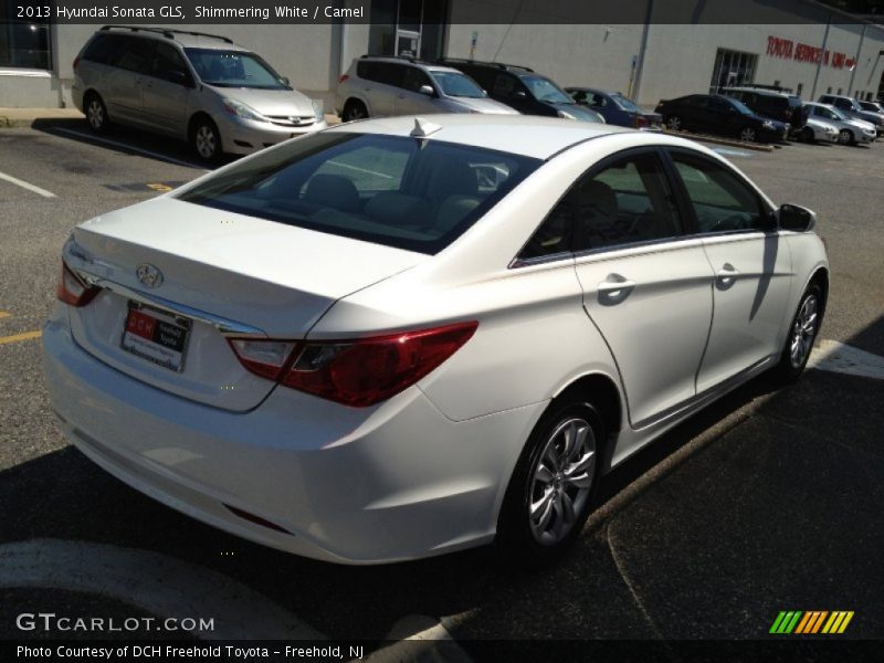 Shimmering White / Camel 2013 Hyundai Sonata GLS