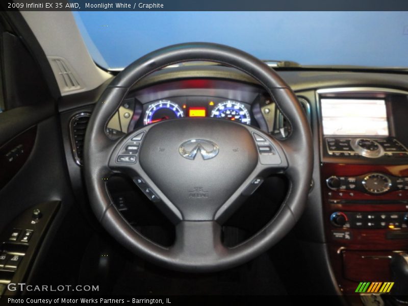 Moonlight White / Graphite 2009 Infiniti EX 35 AWD