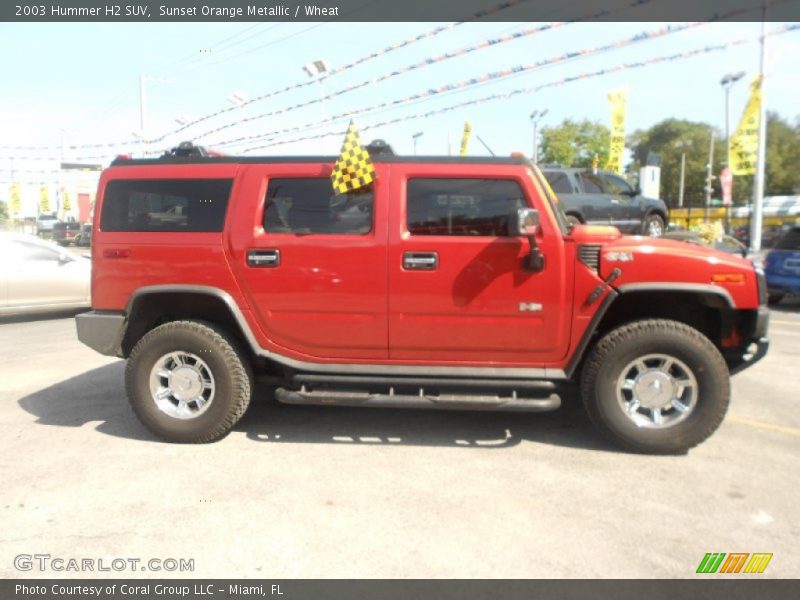 Sunset Orange Metallic / Wheat 2003 Hummer H2 SUV