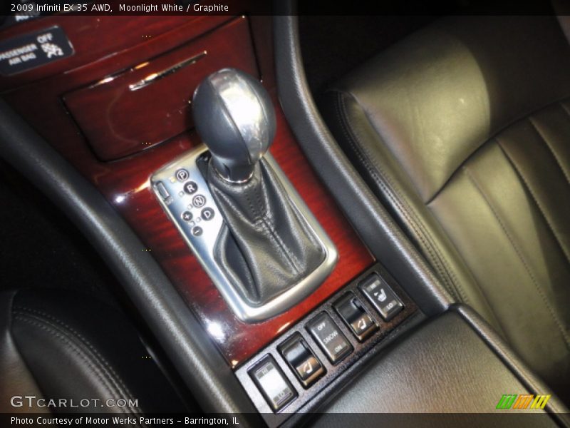 Moonlight White / Graphite 2009 Infiniti EX 35 AWD