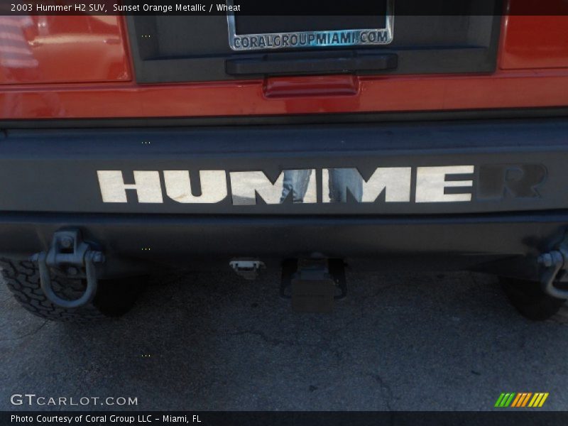 Sunset Orange Metallic / Wheat 2003 Hummer H2 SUV