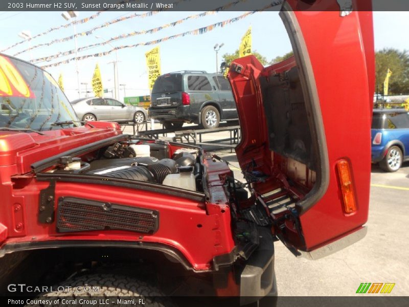 Sunset Orange Metallic / Wheat 2003 Hummer H2 SUV