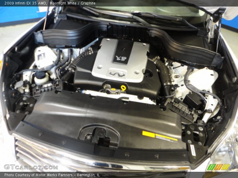 Moonlight White / Graphite 2009 Infiniti EX 35 AWD