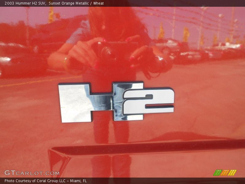 Sunset Orange Metallic / Wheat 2003 Hummer H2 SUV