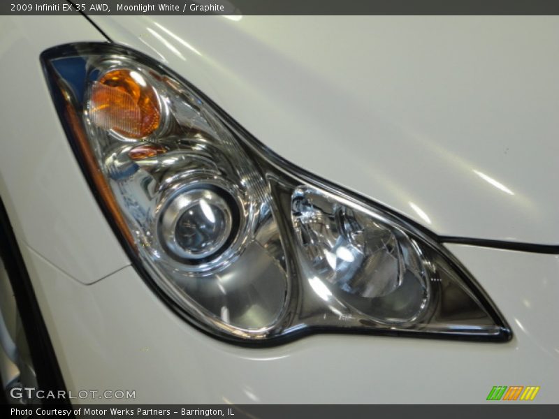 Moonlight White / Graphite 2009 Infiniti EX 35 AWD