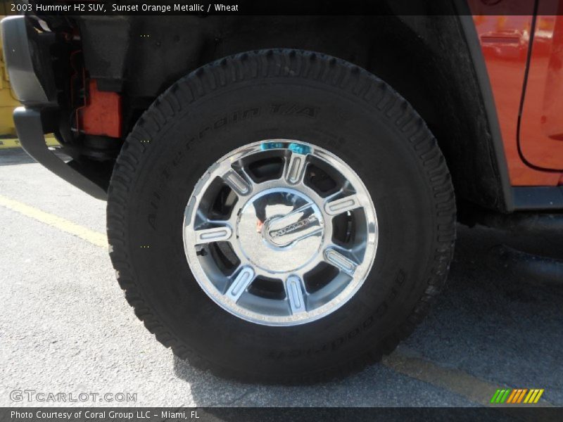 Sunset Orange Metallic / Wheat 2003 Hummer H2 SUV
