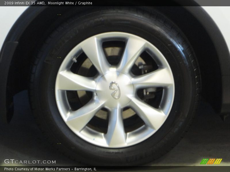 Moonlight White / Graphite 2009 Infiniti EX 35 AWD