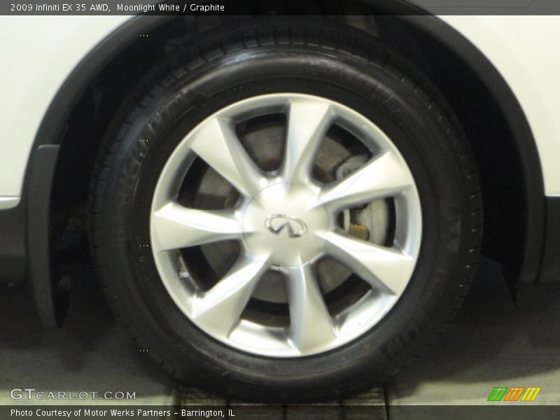Moonlight White / Graphite 2009 Infiniti EX 35 AWD
