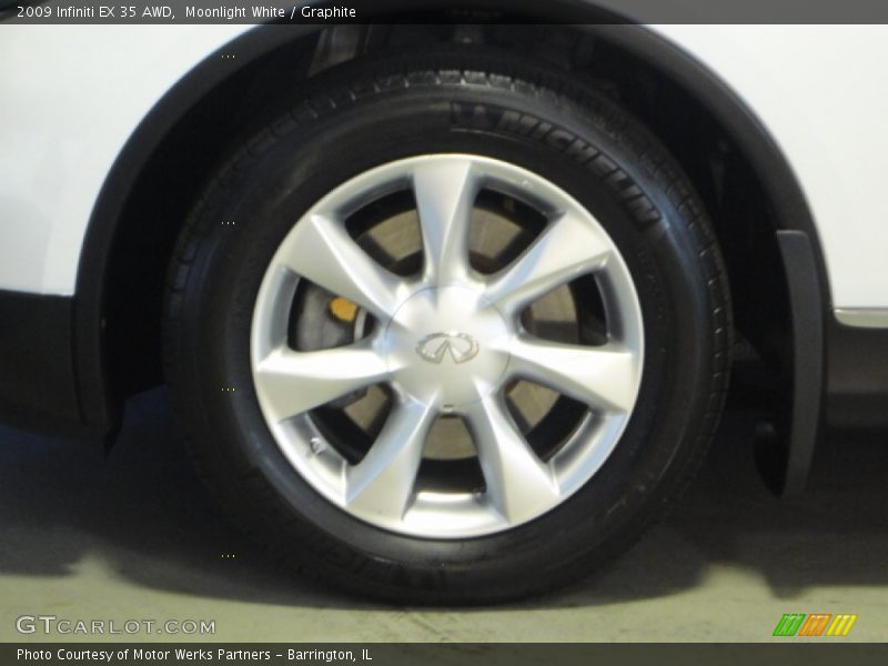 Moonlight White / Graphite 2009 Infiniti EX 35 AWD