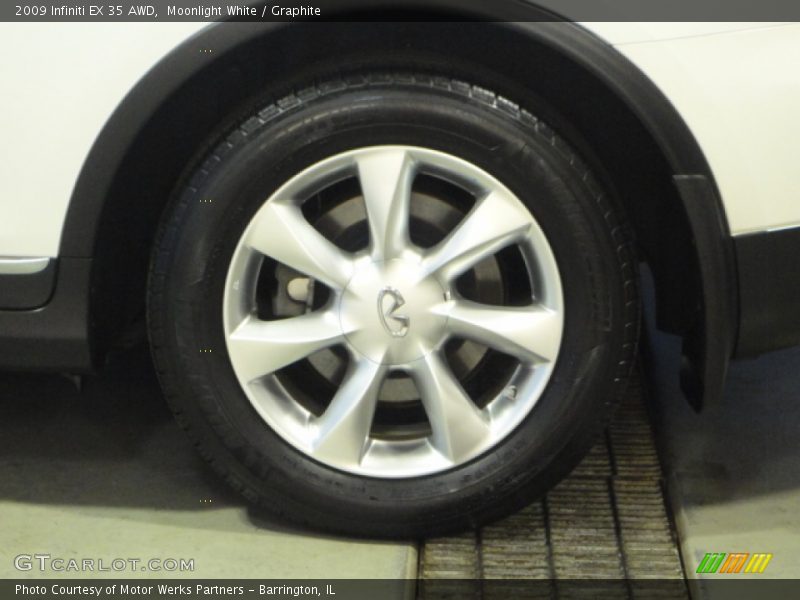 Moonlight White / Graphite 2009 Infiniti EX 35 AWD