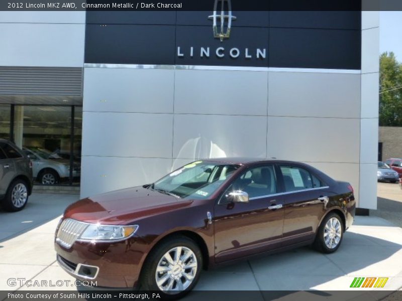 Cinnamon Metallic / Dark Charcoal 2012 Lincoln MKZ AWD